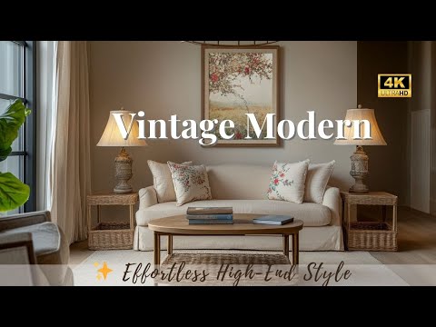 🤍 Vintage Modern Decor | Timeless Style That Feels High-End & Effortless ✨
