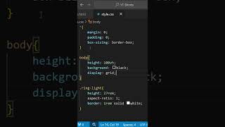 CSS Tricks 02 | HTML CSS Ring Light Effect #css #csseffect #webdesign