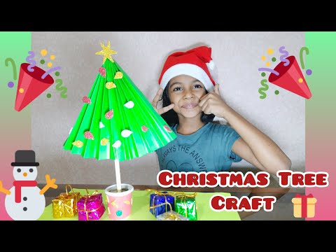How To Make Paper Christmas Tree For Kids Craft