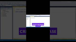 SQL Tutorial for Beginners | Create Database Step-by-Step #shorts #sqlshorts #sql #sqltutorial