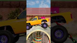 Trucks and Cars vs Speed Bumps #480 | BeamNG.drive