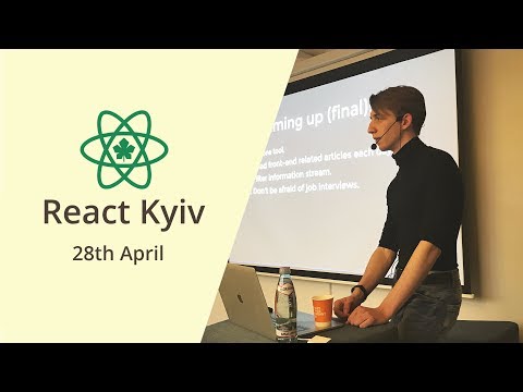 Oleksandr Shvechykov: Junior Frontend. The Good, the Bad and the Ugly - React Kyiv April