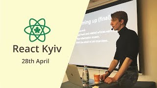 Oleksandr Shvechykov: Junior Frontend. The Good, the Bad and the Ugly - React Kyiv April