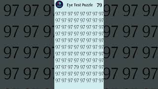 Can You Find the Number 👀  Eye Test Puzzle Challenge  #braintech