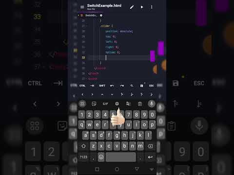 Let's create a switch using html and css #shorts #short #css