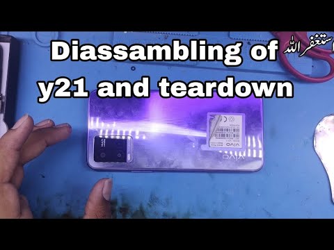 Disassembling of Y21 and teardown and LCD change