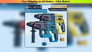 VILASTING 26MM Brushless Electric Hammer Drill Multifunctional Rotary Cordless Power