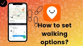 How to set walking options in Moovit?