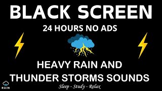 🔴 Defeat Insomnia in 3 Minutes ⛈️ Calm Thoughts for Instant Deep Rest Black Screen No Ads