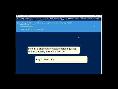 PowerShell: Searching files