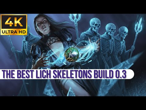 Skeletal Frost Mages Lich Buildguide HC (PoE 2)