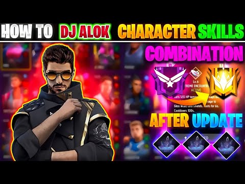 How To Use DJ ALOK Best Character Skills Combination🎯  (TOP 3 Best Character Skills Combination)