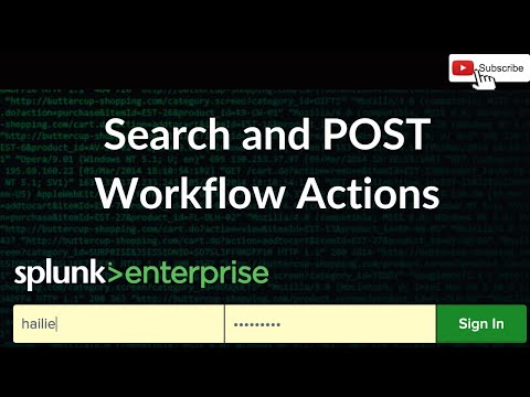 Splunk: Search and POST Workflow Actions