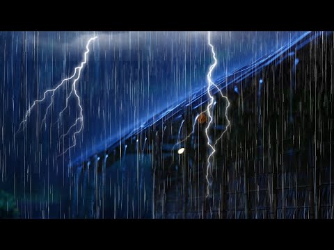 Rain Sounds for Sleeping – 99% Fall Asleep Instantly | Thunderstorm Night Ambience for Deep Sleep