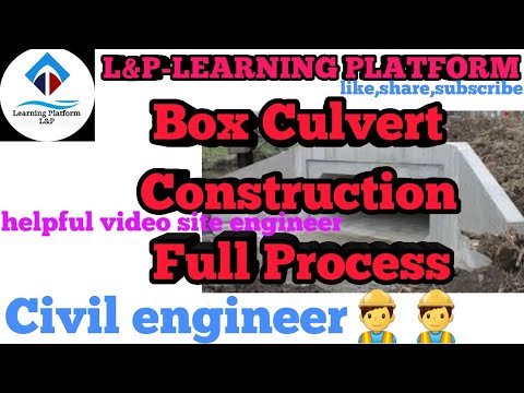 BOX CULVERT CONSTRUCTION WORK / CONSTRUCTION A BOX CULVERT /precast concrete box culvertInstallation