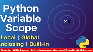 Python Variable Scope Explained | Local, Global, Enclosing & Built-in Scope Made Easy