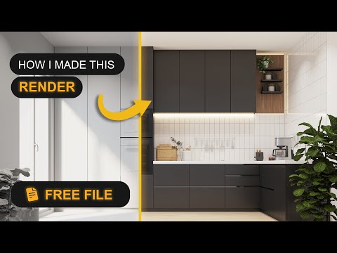 Sketchup V-Ray Interior Render | + FREE FILE