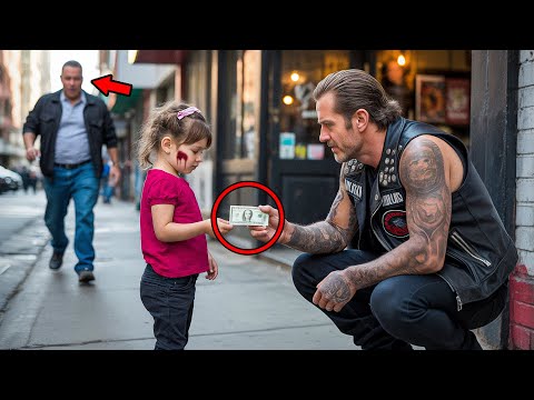 Little Girl Paid a Hell’s Angel 5$ to Help Her — What She Asked Left the Biker Shocked