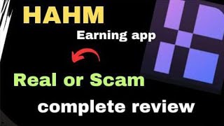 HAHM earning app real or fake | hahm app complete review | hahm earning app