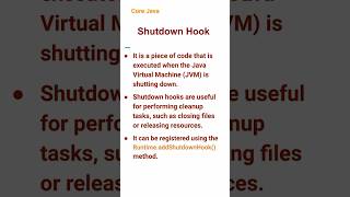 Shutdown Hook (85) #corejava