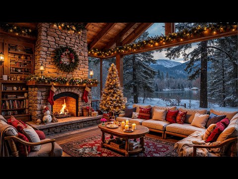 Smooth Winter Jazz Music to Study, Work ⛄ Cozy Porch Ambience with Relaxing Piano Jazz Music
