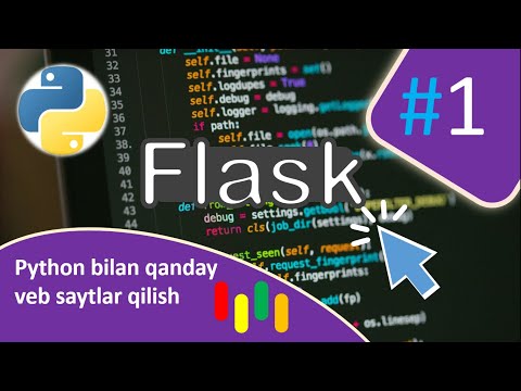 Flask darslik #1    Python bilan qanday veb saytlar qilish