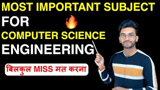Most Important Subject for Computer Science Engineering 🔥 | Study This Subject Everyday in School ✅