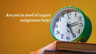 Urgent Assignment Help