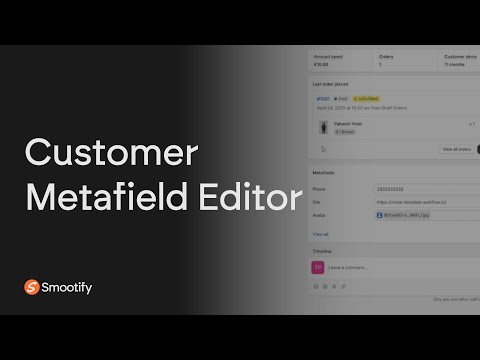 Customer Metafields Editor | Webflow & Shopify, connected! Smootify.io