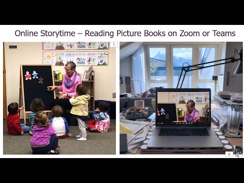 Preschool Storytime - How to Share Picture Books on Zoom or Teams