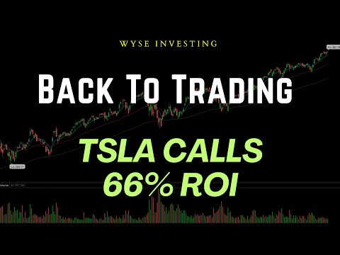 Back to Trading, TSLA Calls 66% ROI | New Strategy