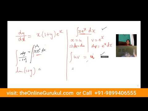 Differential Equations | 12th Maths | theOnlineGurukul