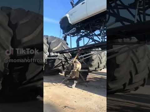 Who needs a cherry picker to replace a motor #monstrosity #offroad #procharger