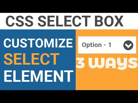 How to Style and Customize HTML Select Box Created by Select Element using CSS
