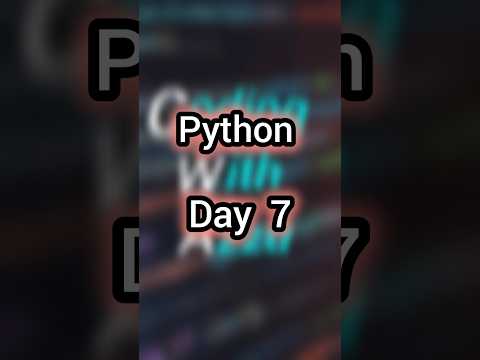 🔥 Python Day 7 Quiz | 100 Days Python Challenge | Test Your Python Skills @CodingWithAzzu
