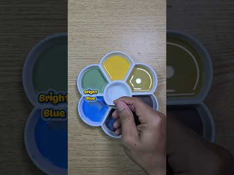 Flower Palette of Mixed Media #shorts #colors #asmr #satisfying #colormixing #mixingcolors