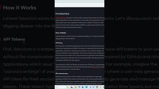 Learn laravel sanctum in 2 mins #php #apiauthentication #programming #coding #laravel #laravel11