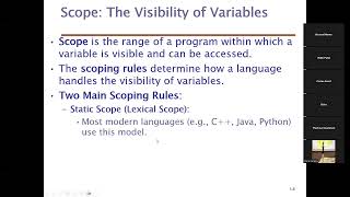 Programming Language Concepts: Introduction to Variable Design Issues, Binding, Scope, and Names