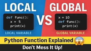 Local vs Global Variables in Python 🔥 | Master Functions with Real Examples!
