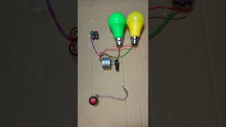 Powering 4 Buzzers and Two LED Light With Mini Gear Box Coreless Motor _ DC Motor #dcmotor #shorts