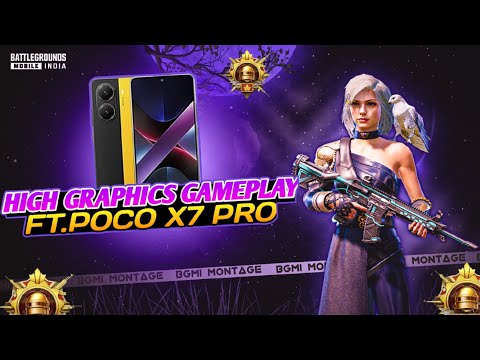 POCO X7 PRO HIGH GRAPHICS GAMEPLAY 🔱 | PUBG/BGMI 🔥 #anonygaming #pocox7prohighgraphics #pocox7pro