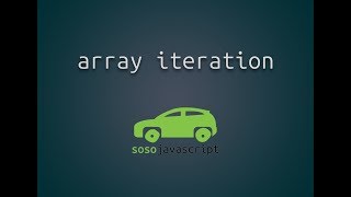 Array Iteration - Quick Look