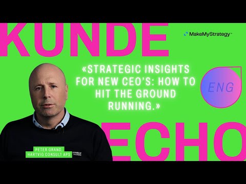 Strategic Insights for New CEOs: How to Hit the Ground Running | kunde:echo Hartvig Consult