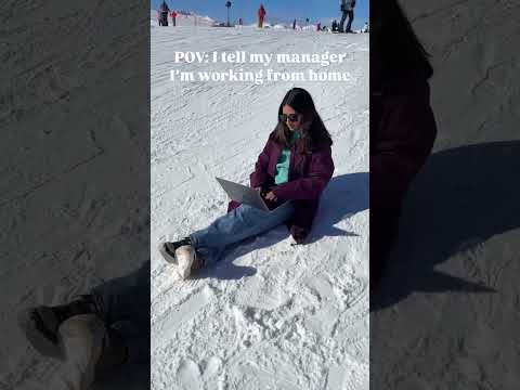 Your remote working friend on a random Tuesday ☃️🏔️ #coding #remotework