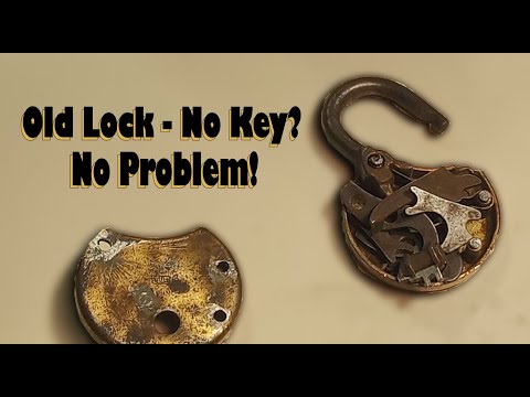 Vintage Lock Restoration - No Key? No Problem!