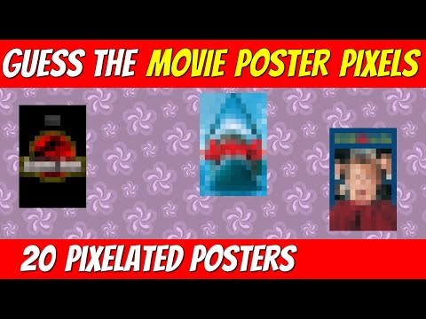 Guess the PIXELATED MOVIE POSTER | Movie quiz challenge