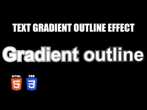 Text Gradient Outline Effect | HTML & CSS Tutorial
