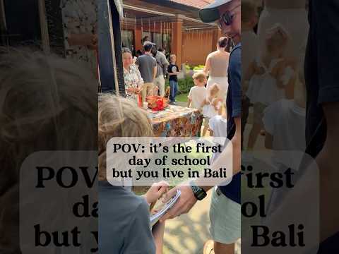 First day of school in Bali