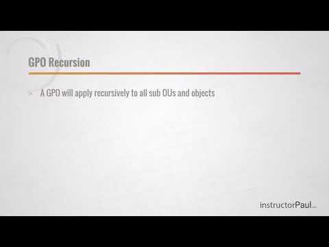 Windows Server 2016: Introduction to Group Policy