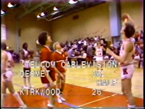 1982 St. Louis High School Basketball - De Smet @ Kirkwood - 2nd Half - Telcom Cable - Alvin Miller